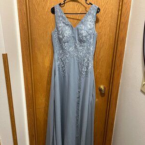 Dusty Blue Bridesmaid / Mother of the Bride Dress – Size 6 – NEW